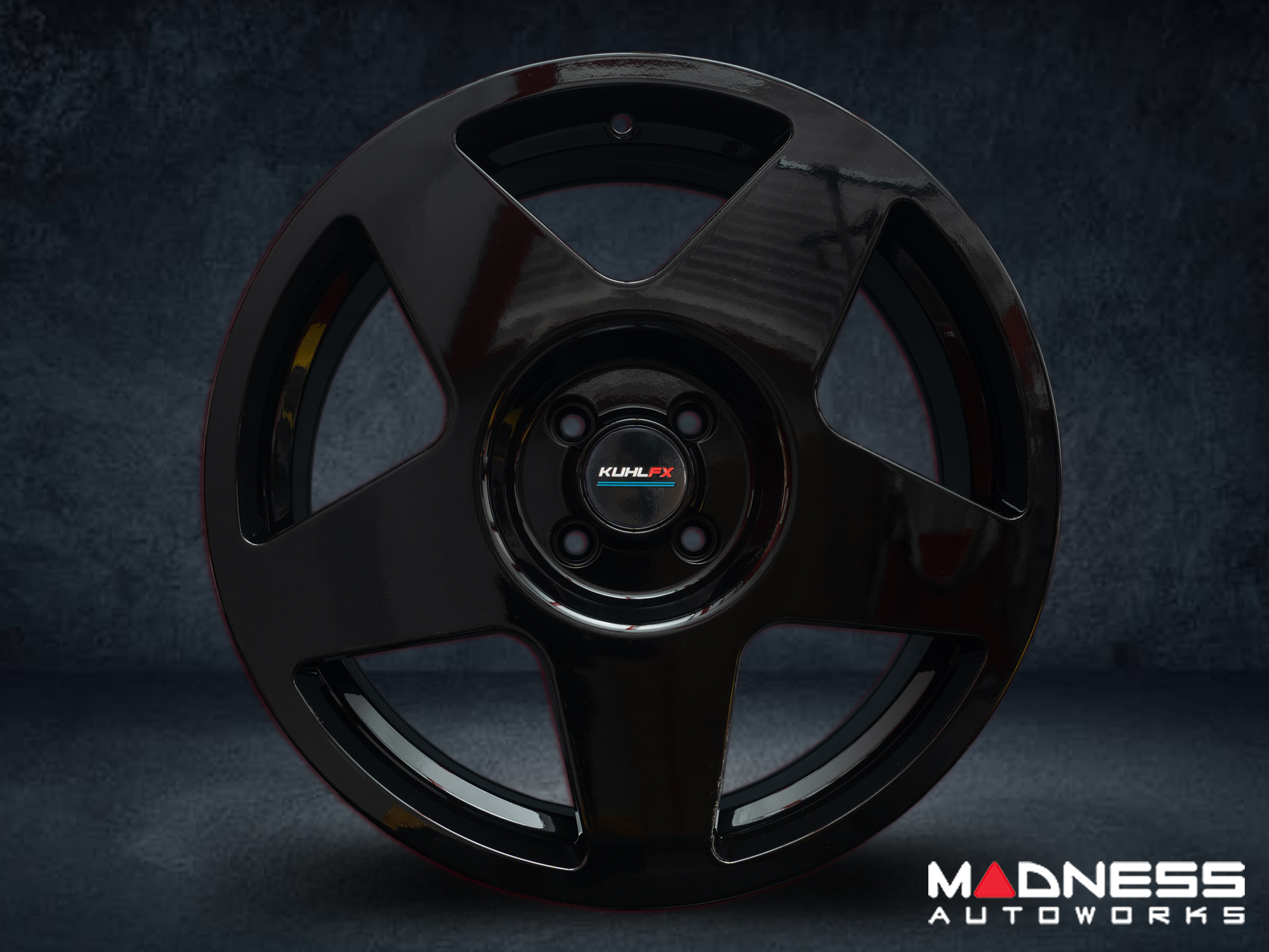 MAZDA Miata/ MX-5 Custom Wheels - KUHLFX - Pista - Gloss Black - Single Wheel - 17"